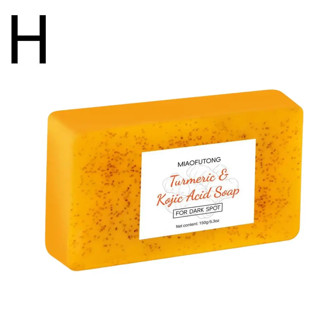 Turmeric Soap & Kojic Acid Soap Body And Facial Cleaning Handmade Soap For Dark Skin Glowing Even Skin Tone Tender Skin Care
